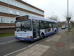 First Eastern Counties 42911 (WX05 RVV) in Lowestoft - 29 Mar 2022 (P1110228)