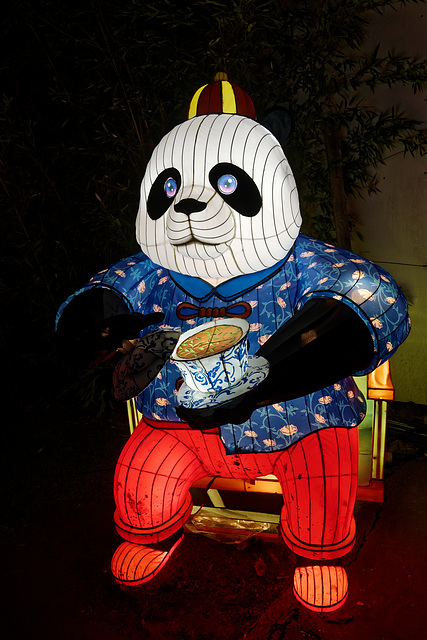 C'est l'heure du thé chez les pandas