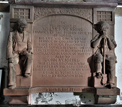 totnes church, devon , c20 terracotta tomb of walter vanning +1821 and brother +1858 (1)