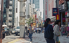 A scene in downtown Shibuya
