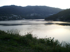 Sunset over Caniçada Dam.