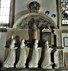 totnes church, devon, c17 tomb of christopher blackhall and his four wives (1)