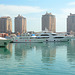 Pearl-Qatar Island in Doha, Boats in the Local Marina