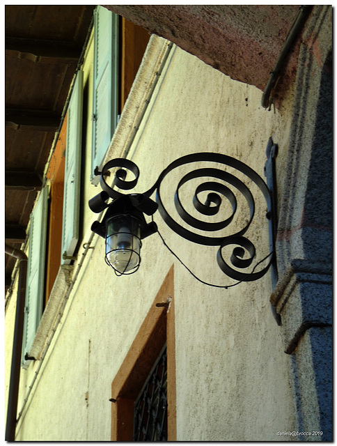 Street lamp at the island