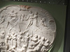 royal albert memorial museum, exeter, devon,detail of last judgement plaque by weston from early c18  kelland tomb in ashprington church +1711