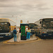Cambridge Coach Services E362 NEG and E367 NEG with Gold Circle G471 OGG at Luton Airport - 29 Jul 1990