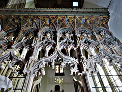totnes church, devon,c15 stone screen 1459-60 (2)