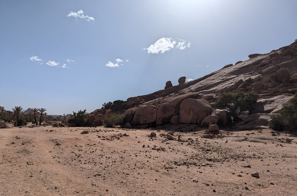 Paysage et nature désertique du Maroc.