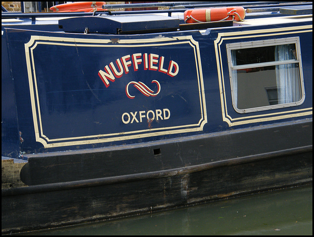 Nuffield narrowboat