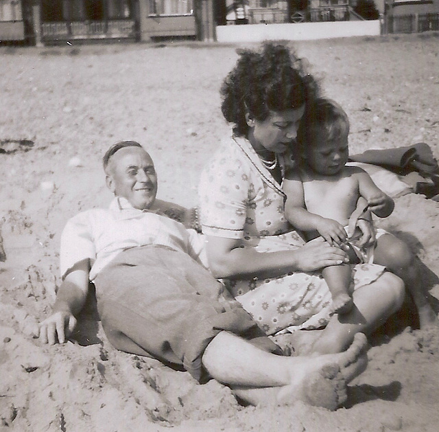 Crossed Legs on an English Beach, 1949