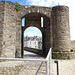 Entrée du château de Dinan (22) , vue de l’intérieur