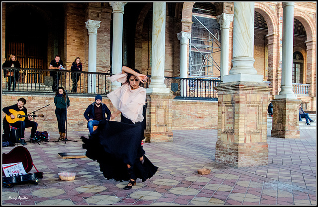 Flamenco en la Plaza de España