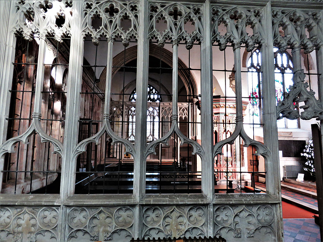 totnes church, devon,c15 stone screen 1459-60  (3)