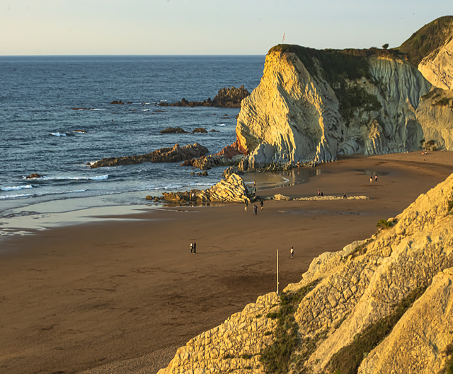 Esquina de la playa de Atxiribil en Sopelana