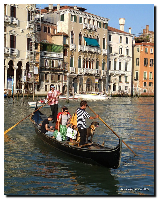 Venice -Family with dog