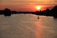 Abends am Neckar, Heidelberg