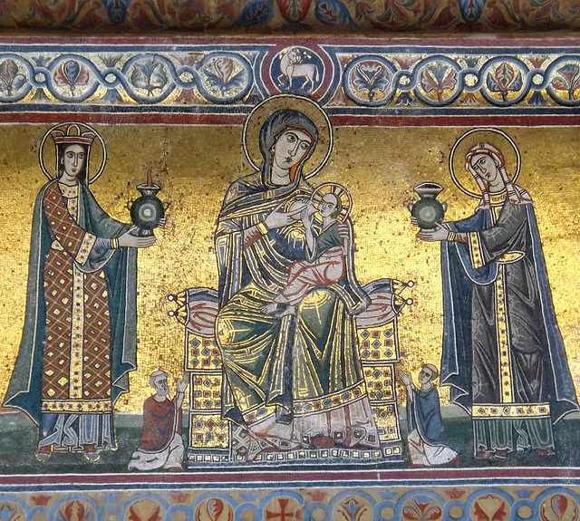 Detail of the Mosaic on the Facade of Santa Maria in Trastevere, June 2012