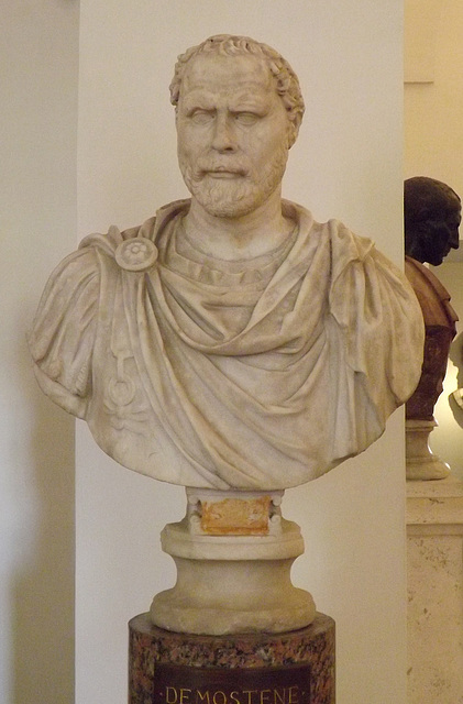 Bust of Demosthenes in the Palazzo Altemps, June 2012