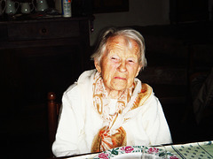 20-L'Establet 2009 Dernière photo de Jeannette 93 ans