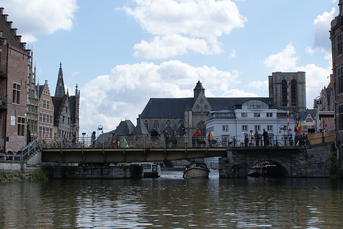 Boat Passing Under St. Michael's Bridge