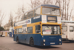 Millers Coaches OJD 173R in Cambridge – 5 Feb 1991 (136-08)