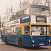 Millers Coaches OJD 173R in Cambridge – 5 Feb 1991 (136-08)