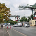 Kanalstraße, im Hintergrund die Kräne des Containerterminals (Hafen Dortmund) / 19.08.2023