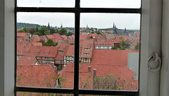 Schlossbergblick über die Altstadt Quedlinburg