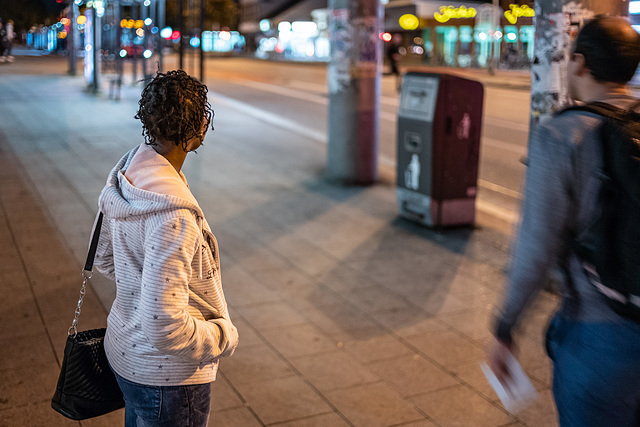 Waiting for the bus