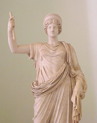 Detail of the Hera of the Ephesos-Vienna Type in the Naples Archaeological Museum, July 2012