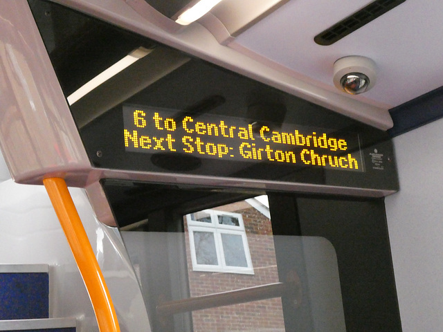 On board Stagecoach East (Cambus) 14033 (LF69 UXN) - 18 Feb 2020 (P1060472)