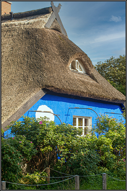 Blaue  Scheune auf Hiddensee