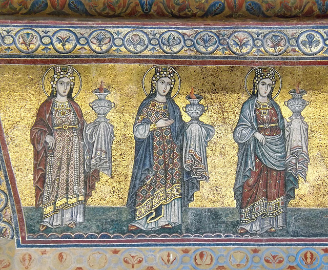 Detail of the Mosaic on the Facade of Santa Maria in Trastevere, June 2012
