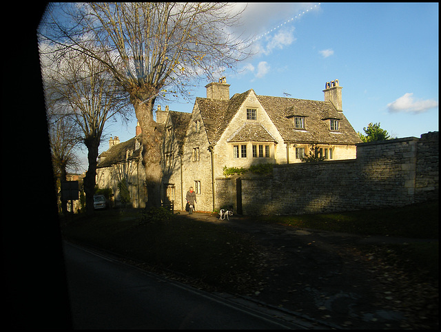 walking the Burford dog