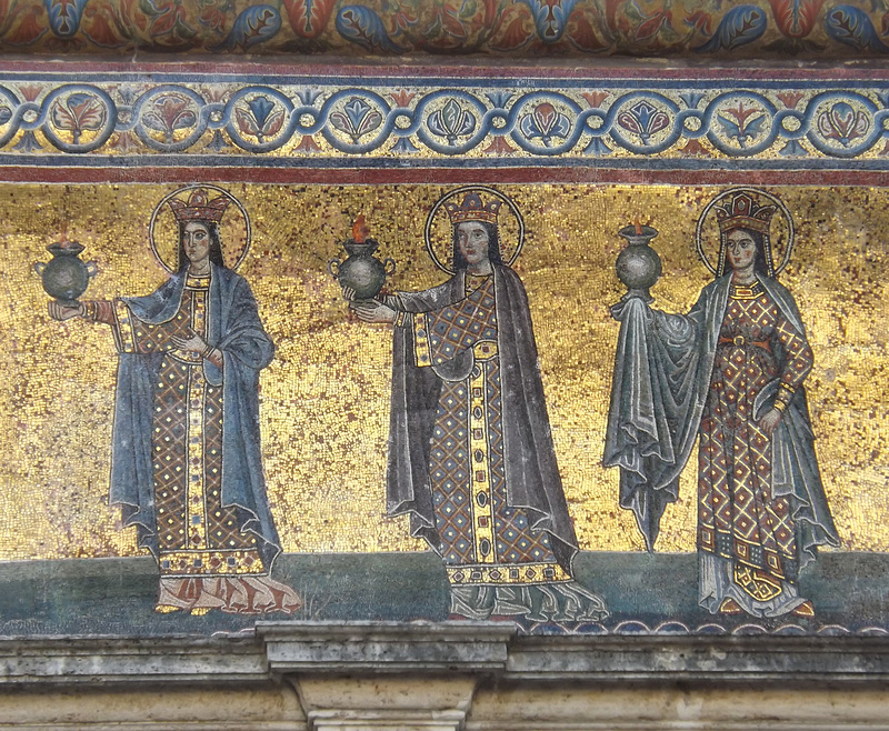 Detail of the Mosaic on the Facade of Santa Maria in Trastevere, June 2012