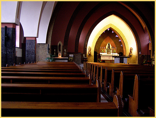 Inside Holy  Heart Church