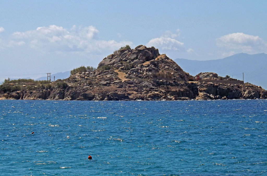 View from the Beach in Platys Gialis, May 2014