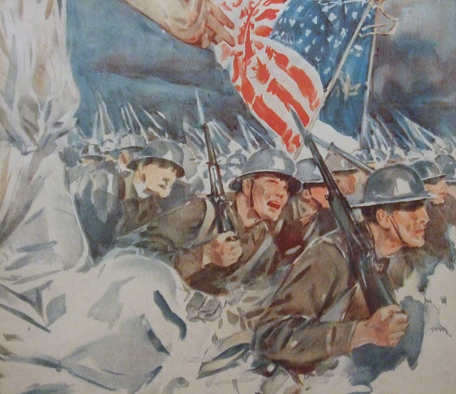 Detail of the Fight or Buy Bonds Poster in the Metropolitan Museum of Art, July 2011