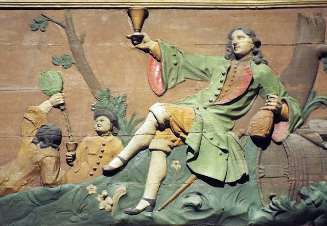 Detail of the French Tavern Sign in the Metropolitan Museum of Art, July 2018