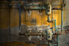 Abandoned Trieste - valves and pipes