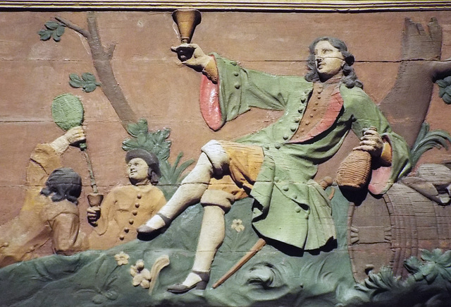 Detail of the French Tavern Sign in the Metropolitan Museum of Art, July 2018