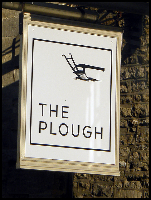 boring minimalist pub sign