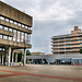 Platz vor der Universitätsbibliothek (Ruhr-Universität, Bochum-Querenburg) / 10.07.2021