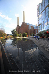 Battersea Power Station with reflections - 25 9 2023