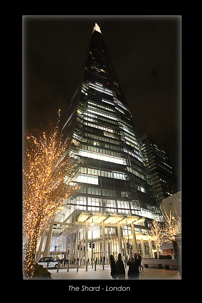 The Shard - decorated for Christmas - London - 5.12.2015