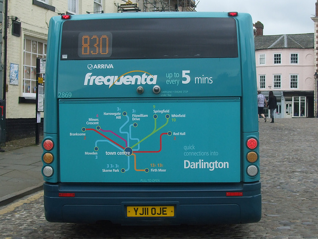 DSCF4241 Arriva North East YJ11 OJE in Richmond - 19 Jun 2016 DSCF4241 Arriva North East YJ11 OJE in Richmond - 19 Jun 2016