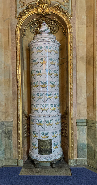 Royal palace Stockholm, tiled oven