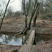 Kleine Brücke über dem Rotbach (Voerde-Möllen) / 4.03.2017