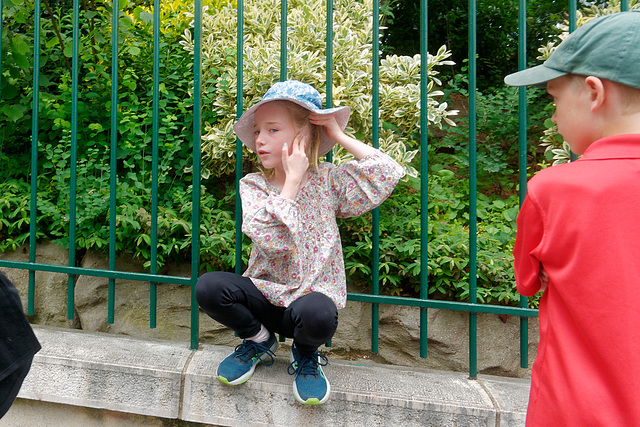 Jeune touriste à Montmartre