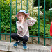 Jeune touriste à Montmartre